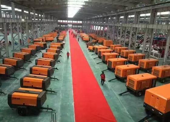 Oil Lubricated 9M3/Min 1.4Mpa Portable Diesel Air Compressor